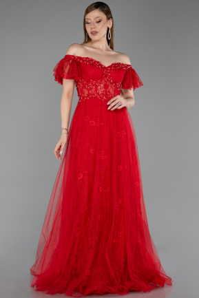 Long Red Evening Dress ABU6244