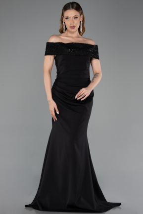 Long Black Evening Dress ABU6217