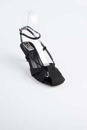 Black Suede Evening Shoe ABN2122