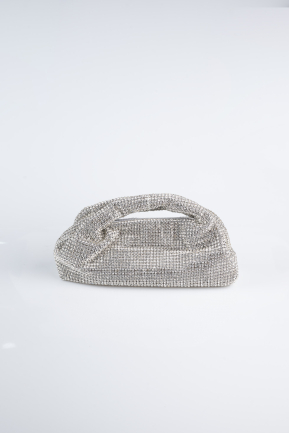 Silver Stony Evening Bag MN973