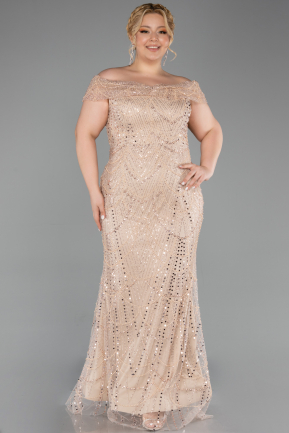 Long Beaded Formal Plus Size Dress ABU5936