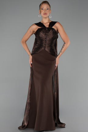 Long Brown Evening Dress ABU6326