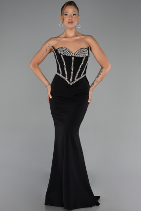Long Black Evening Dress ABU6327