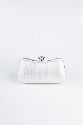 Silver Laser Cut Night Bag SH855