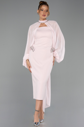 Midi Powder Color Party Dress ABK2664