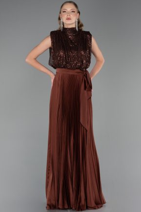 Long Brown Evening Dress ABU3326