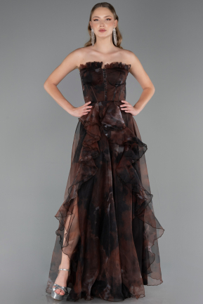 Long Brown Evening Dress ABU3360