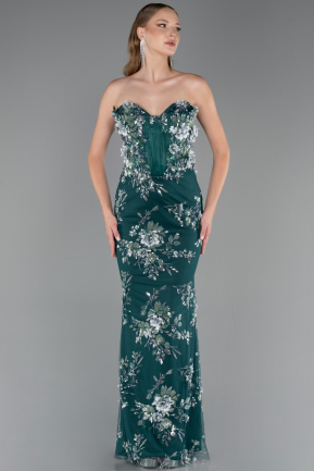 Long Emerald Green Evening Dress ABU6299