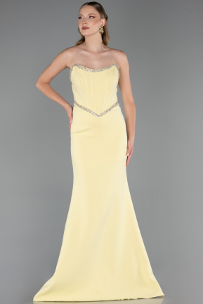Long Yellow Evening Dress ABU5747