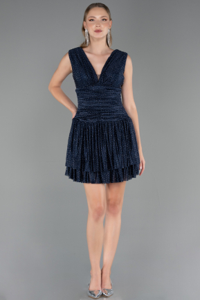 Short Navy Blue Cocktail Dress ABK2670