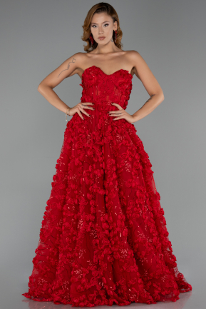 Long Red Evening Dress ABU6408