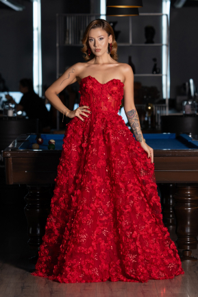 Long Red Evening Dress ABU6408