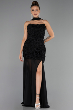 Long Black Prom Gown ABU6541