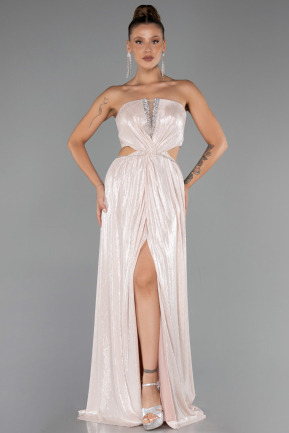 Long Powder Color Prom Gown ABU6127