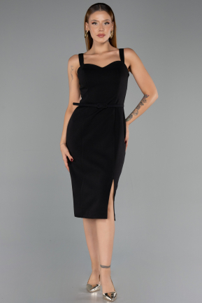 Midi Black Cocktail Dress ABK2688