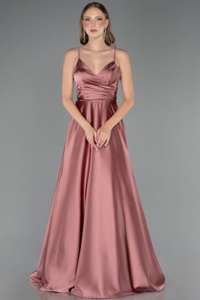 Long Onion Skin Satin Prom Gown ABU6573
