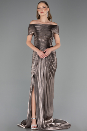 Long Mink Chiffon Evening Dress ABU6581
