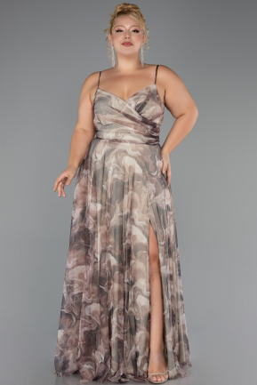 Long Mink Plus Size Prom Dress ABU6558