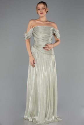 Long Mint Chiffon Prom Gown ABU6602