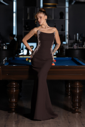 Long Brown Evening Dress ABU6374