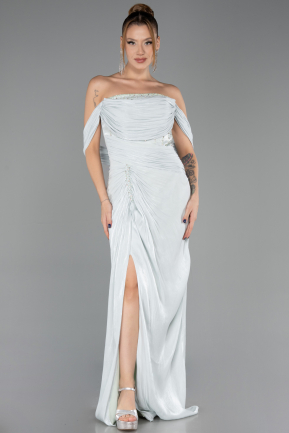 Long Mint Chiffon Evening Dress ABU6692