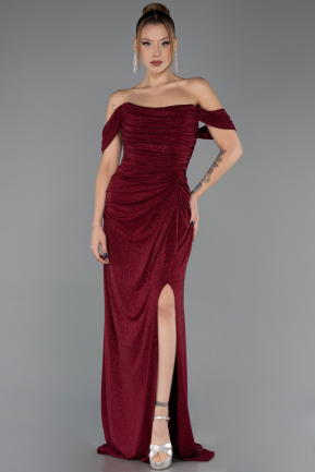 Long Burgundy Evening Dress ABU6696
