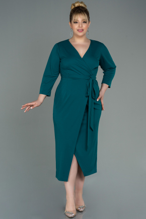 sachin and babi light blue dress Azazie Luisa Dark Green Mermaid V-Neck Pleated Mesh Dress