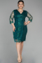Short Green Oversized Evening Dress ABK833