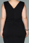 Long Black-Silver Oversized Evening Dress ABU1482