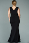 Long Black Oversized Evening Dress ABU1482