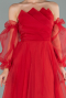 Long Red Evening Dress ABU2076