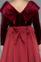 Long Burgundy Oversized Evening Dress ABU2084