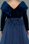 Long Navy Blue Oversized Evening Dress ABU2084