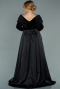 Long Black Oversized Evening Dress ABU2084
