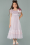 Long Lavender Girl Dress ABU2153