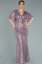 Long Powder Color Plus Size Evening Dress ABU2309