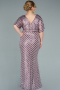 Long Powder Color Plus Size Evening Dress ABU2309