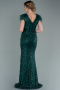 Emerald Green Long Evening Dress ABU881