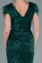 Emerald Green Long Evening Dress ABU881