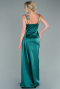 Long Emerald Green Satin Evening Dress ABU2477