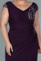 Long Purple Plus Size Evening Dress ABU2438