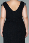 Long Black Plus Size Evening Dress ABU2438
