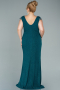Long Emerald Green Plus Size Evening Dress ABU2438