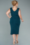 Midi Emerald Green Plus Size Evening Dress ABK1492