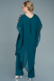 Green Chiffon Plus Size Evening Dress ABT080