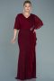 Long Burgundy Plus Size Evening Dress ABU2651