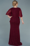 Long Burgundy Plus Size Evening Dress ABU2651