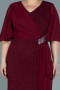 Long Burgundy Plus Size Evening Dress ABU2651
