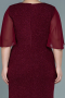 Long Burgundy Plus Size Evening Dress ABU2651
