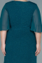 Long Emerald Green Plus Size Evening Dress ABU2651
